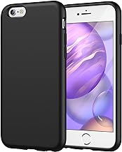 JETech Silicone Case for iPhone 6s/6 4.7 Inch, Silky-Soft Touch Full-Body Protective Case, Shockproof Cover with Microfiber Lining (Black)